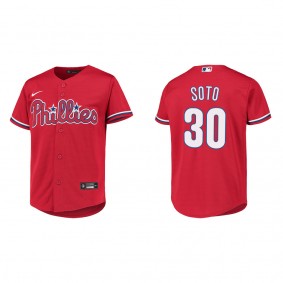 Youth Gregory Soto Philadelphia Phillies Red Replica Jersey