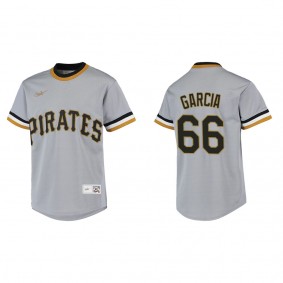 Youth Jarlin Garcia Pittsburgh Pirates Gray Cooperstown Collection Jersey