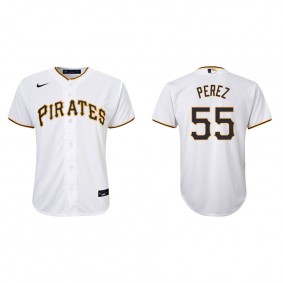 Youth Roberto Perez Pittsburgh Pirates White Replica Home Jersey