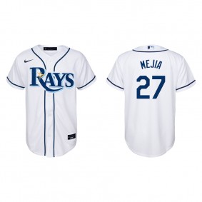 Youth Francisco Mejia Tampa Bay Rays White Replica Home Jersey