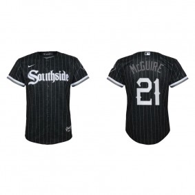 Youth Chicago White Sox Reese McGuire Black 2021 City Connect Replica Jersey
