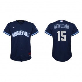 Youth Chicago Cubs Sean Newcomb Navy City Connect Replica Jersey