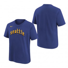 Youth Seattle Mariners Royal 2023 City Connect T-Shirt