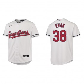 Youth Steven Kwan Cleveland Guardians White Replica Jersey