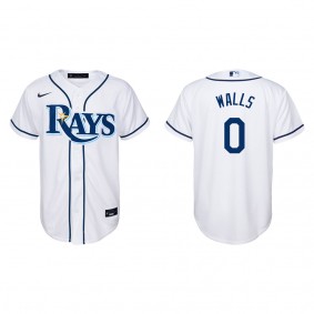 Youth Rays Taylor Walls White Replica Home Jersey