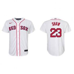 Youth Boston Red Sox Travis Shaw White Replica Home Jersey