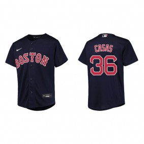 Youth Triston Casas Boston Red Sox Navy Replica Jersey