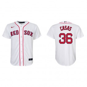 Youth Triston Casas Boston Red Sox White Replica Home Jersey