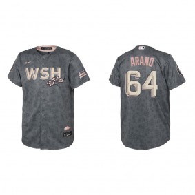 Youth Victor Arano Washington Nationals Gray City Connect Replica Jersey