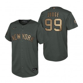 Youth New York Yankees Aaron Judge Charcoal 2022 MLB All-Star Game Replica Player Jersey