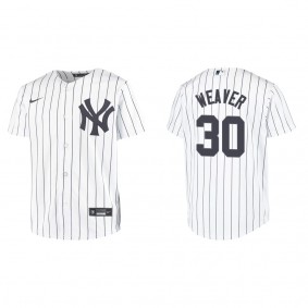 Youth New York Yankees Luke Weaver White Replica Home Jersey
