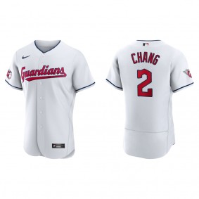 Yu Chang Cleveland Guardians White Home Authentic Jersey
