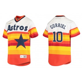 Youth Houston Astros Yulieski Gurriel White Cooperstown Collection Jersey