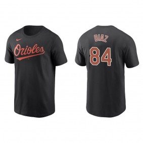 Orioles Yusniel Diaz Black Name & Number T-Shirt