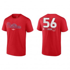 Zach Eflin Philadelphia Phillies Red 2022 World Series T-Shirt