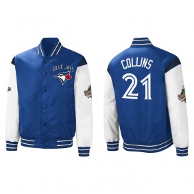 Zack Collins Toronto Blue Jays Royal 2x World Series Champions Complete Game Full-Snap Jacket