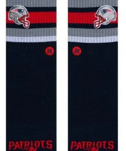 2022 New England Patriots Stance NFL Backfield Logo Crew Socks Large Men's 9-13