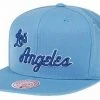Los Angeles Lakers LA Mitchell & Ness NBA Hardwood Classic Snapback Hat Cap