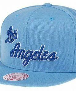 Los Angeles Lakers LA Mitchell & Ness NBA Hardwood Classic Snapback Hat Cap