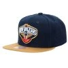 New Orleans Pelicans Mitchell & Ness NBA Snapback Hat Flat Brim Adjustable Cap