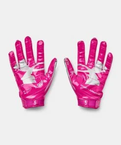 2022 Under Armour Boys UA F8 Youth Football Receivers Gloves Running Back Gloves