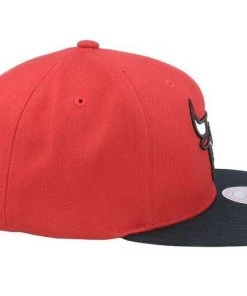 Chicago Bulls Mitchell & Ness NBA Snapback Hat 2Tone Hardwood Classics Cap