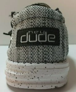 Hey Dude Wally Stretch Meteorite Men's Shoes Lightweight Casual Slip On Comfort Hey Dude Shoes