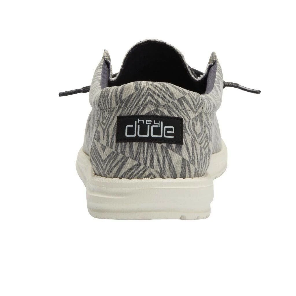 Hey Dude Wally Print Geo Grey Men's Shoes Comfortable Lightweight Casual Shoe Hey Dude Shoes 5 Hey Dude Wally Print Geo Grey Men's Shoes Comfortable Lightweight Casual Shoe Hey Dude Shoes