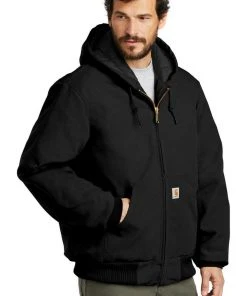 Carhartt Quilted Flannel Lined Duck Active Jacket J140 Regular/Tall Work Winter