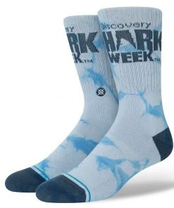 Stance X Discovery Channel Shark Week Logo Socks Large Men's 9-13