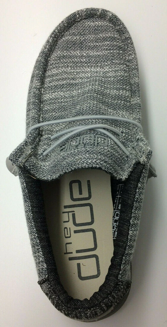 Hey Dude Wally Stretch Platinum Mix Men's Lightweight Slip On Casual Shoes Hey Dude Shoes 6 Hey Dude Wally Stretch Platinum Mix Men's Lightweight Slip On Casual Shoes Hey Dude Shoes