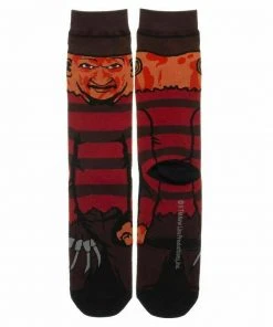Freddy Krueger A Nightmare On Elm Street Bioworld Socks Mens 8-12 Halloween