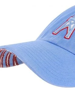 ’47 Houston Oilers '47 Brand X Zubaz NFL Clean Up Adjustable Strapback Hat Dad Cap