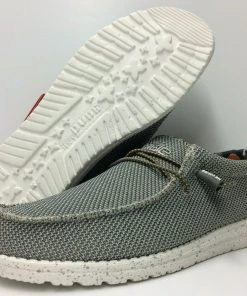 Hey Dude Wally Sox Asphalt Men's Casual Comfortable Lightweight Slip On Shoes