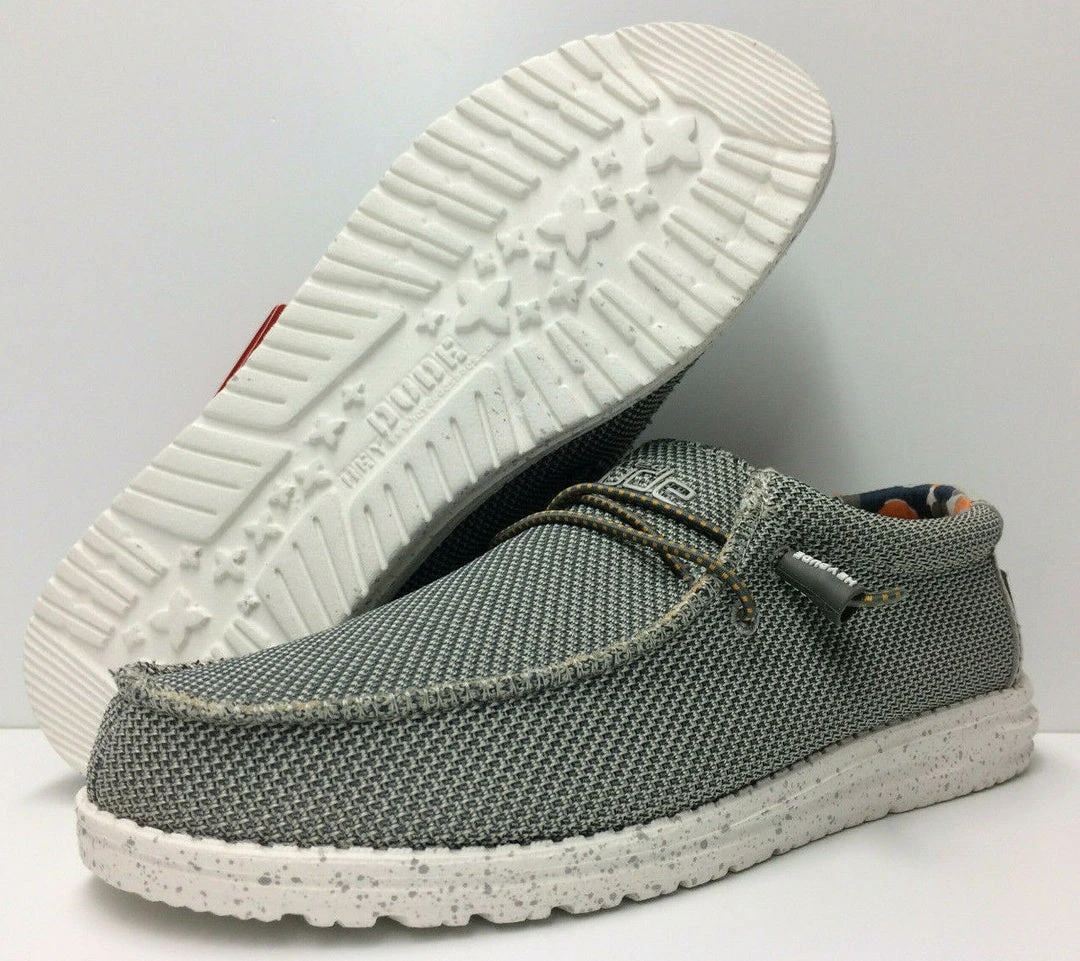 Hey Dude Wally Sox Asphalt Men's Casual Comfortable Lightweight Slip On Shoes 1 Hey Dude Wally Sox Asphalt Men's Casual Comfortable Lightweight Slip On Shoes