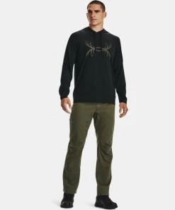 Under Armour Men's UA Sports Style Antler Logo Hoodie Sweatshirt Antler Hooded