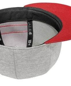 New Era 9FIFTY Shadow Heather Striped Flat Brim Snapback Hat Cap - Blank 950