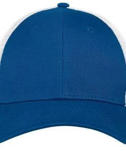 New Era 39THIRTY Mesh Back Flex Stretch Hat Blank Cap - Black, White, Navy, Red