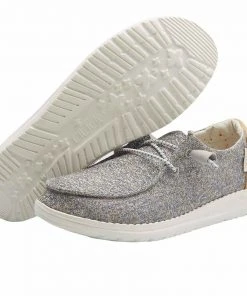 Hey Dude Wendy Canvas Mustard Mix Women's Lightweight Shoes Slip On Casual Hey Dude Shoes