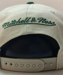 Milwaukee Bucks Mitchell & Ness NBA Snapback Hat 2Tone Flat Brim Adjustable Cap