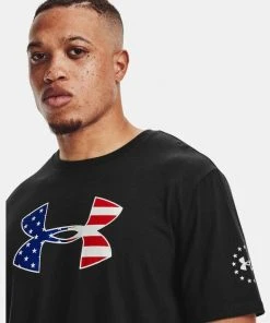 Under Armour Mens UA Freedom Big Flag Logo Short Sleeve Graphic T-Shirt SS Tee 34 Under Armour Mens UA Freedom Big Flag Logo Short Sleeve Graphic T-Shirt SS Tee