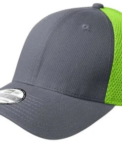 New Era 39THIRTY Mesh Back Flex Stretch Hat Blank Cap - Black, White, Navy, Red