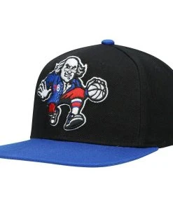 Philadelphia 76ers Mitchell & Ness NBA Snapback Hat Ben Franklin Cap Sixers