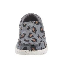 Hey Dude Wendy Misty Charcoal Cheetah Women's Lightweight Slip On Casual Shoe Hey Dude Shoes 9 Hey Dude Wendy Misty Charcoal Cheetah Women's Lightweight Slip On Casual Shoe Hey Dude Shoes