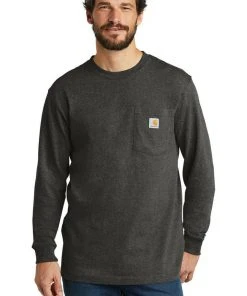 Carhartt Workwear Pocket Long Sleeve T-Shirt K126 Heavyweight Jersey Knit Tee