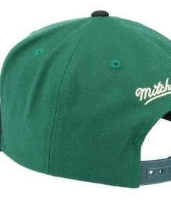 Milwaukee Bucks Mitchell & Ness NBA Snapback Hat 2Tone Flat Brim Adjustable Cap