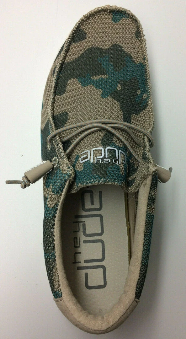 Hey Dude Wally Sox Safari Camo Men's Lightweight SlipOn Casual Comfortable Shoes 6 Hey Dude Wally Sox Safari Camo Men's Lightweight SlipOn Casual Comfortable Shoes