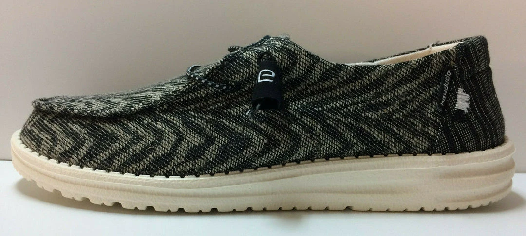 Hey Dude Wendy Jungle Hey Dude Shoes Hey Dude Wendy Woven Zebra Black Stripe Lightweight Casual Slip On Women's Shoes 3 Hey Dude Wendy Jungle Hey Dude Shoes Hey Dude Wendy Woven Zebra Black Stripe Lightweight Casual Slip On Women's Shoes