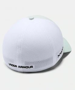Under Armour Men's UA Threadborne Classic Mesh Golf Cap Stretch Flex Fit Cap Hat