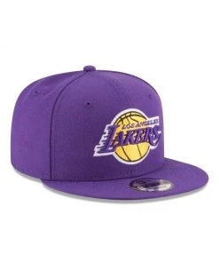 2022 Los Angeles Lakers LA New Era 9FIFTY NBA Adjustable Snapback Hat Cap Purple